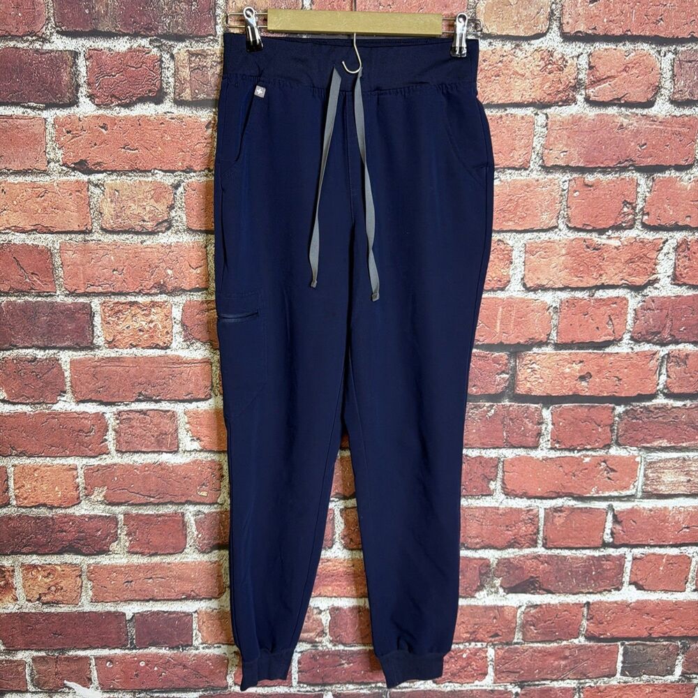 Figs Women's Zamora Jogger Scrub High Waisted HW Sz Small Navy